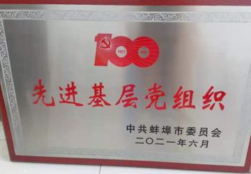 蚌埠三院门诊（晓燕）支部被评为“蚌埠市先进党组织”