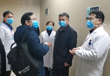 省卫健委专家来我院督查新型冠状病毒感染的肺炎疫情防控工作